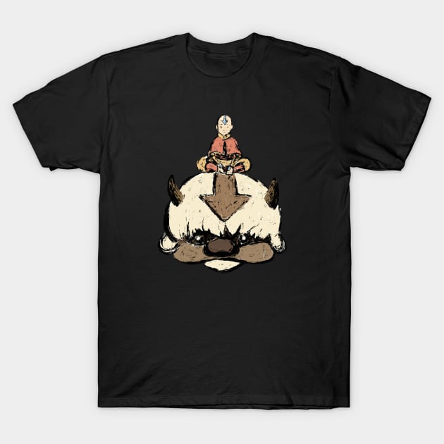 Boy and Bison T-Shirt by Zachterrelldraws